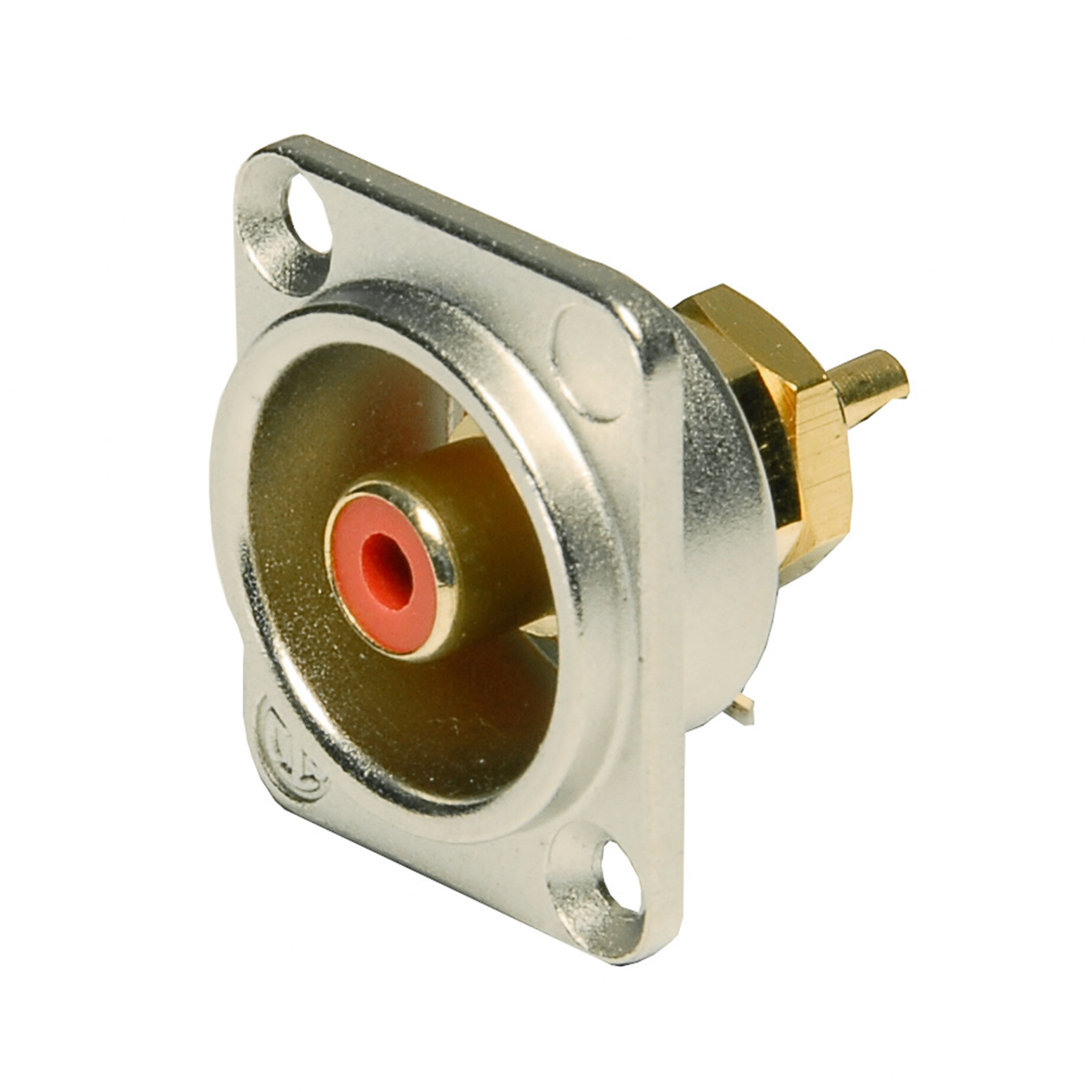 Neutrik - Base Cinch isolant rouge - vn-nf2d-2h